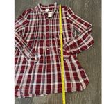 Gap  Women's Plaid Tunic Button-Up Shirt Long Sleeve Size S Multicolor Photo 10