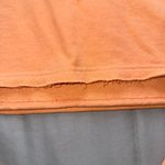 Adidas  Orange Cropped Hoodie with Raw Hem Size Medium Photo 2