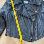 Highway One Vintage genuine leather cropped motorcycle jacket Y2K Black Size XS Photo 14