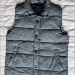Banana Republic  Heather Grey Quilted Puffer Vest Cozy Outdoors Preppy - Medium Photo 0