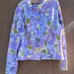 Coldwater Creek Vintage  floral pastel print denim Women’s jacket Sz M Photo 0