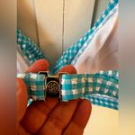 Lilly Pulitzer ‎ Blue White NWOT Women’s Aelin Crinkle Gingham Bikini Top Size 10 Photo 12