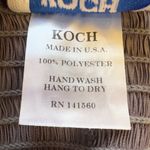 Koch Erica Metallic Charcoal Smocked Waist Ruffle Pleated Flowy Shorts Size M Photo 6