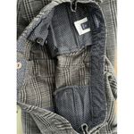 Lands' End B8  Plaid Warm Lined Trouser Pants Gray Black Adjustable Waist Photo 7