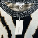 ANNIWEAR NWT Crewneck Black/White/Gold Sweater size XL Photo 2