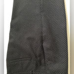 Ann Taylor NWT  Polka Dot PANTS Black, Womens Sz 14 w/Stretch Textured Bus Casual Photo 7