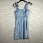 Madewell Blue Denim Button Front Dress Photo 5