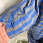 Wet Seal Vintage Y2K  Open Front Striped Blazer Jacket Size Medium Blue Gray Photo 3