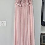 David's Bridal NWT Pale pink, Blush Sheer bridesmaids dress, Photo 0