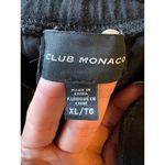 Club Monaco Pants Women XL Black Space Dye Tie Waist Sweat Pants Athleisure Photo 6