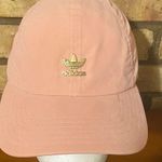 Adidas Women's Coral Pink ‎ Gold Embellished Logo Strapback Hat OSFA Photo 0