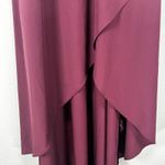 Halara Breezeful Backless High Low Flowy Midi Quick Dry Dress Burgundy Small Photo 5