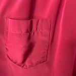 Vintage Burgundy Maroon Blouse Sz 12 Medium Red Photo 8