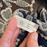 Janice Apparel NWT Vintage Style Navy Blue Embroidered Lace Kimono OS Boho Blue Size undefined Photo 1