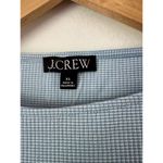 J.Crew NWOT  Vintage Rib Ruffle Boatneck Tank Top Blue Size XS Photo 3