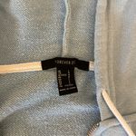 Forever 21 Cropped Blue Zip Up Photo 2
