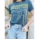 Free People  Black Yellow White Led Zeppelin Fall of Icarus Oversized T-Shirt Photo 10