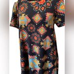 LuLaRoe  Black Orange Blue Southwestern Western Boho Hippie High Low Midi Dress Photo 1