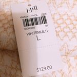 J.Jill Dress Crinkled-Textured Ocean Breeze Embellished Petite Size L NEW Photo 7