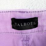 Talbots  14P 14 Petite Wide Leg Cropped Jeans Spring Lilac High Waisted HEMMED Photo 6