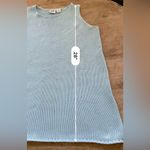 Vintage In Due Time Maternity Sz M Powder Blue Sleeveless Chunky Knit Sweater Photo 7