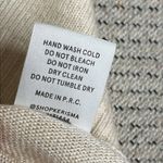 Kerisma  Elegant Cream Mercerized wool blend lightweight high low sweater, M/L Photo 8