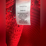 Andrew Marc Marc New York  High Neck Women’s Red Knit Cotton Sweater Size L Photo 5