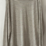 Vince  Striped Long Sleeve Linen Size XL Top NWOT Photo 0