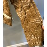 Women's Ana NWT Size Large Carmel/White Turtleneck Chunky Knit Sweater Brown Photo 4