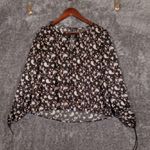 For Love & Lemons Womens Xs Black Paisley Long Sleeve Art To Wear Office Photo 1