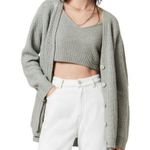 ALLSAINTS ππ Leanne Wool & Alpaca Blend Cardigan ~ Green Bay Sage Green XS NWT Photo 1