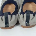 J.Crew  Mila Ballet Flat Shoes Cap Toe‎ Gray Navy Womens Size 9 Photo 5