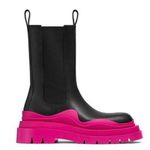 Bottega Veneta Tire Chelsea Boots Black Pink size 39 Photo 0