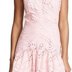 Revolve Parker Pink Eyelet Bow Strap – Size 2 Odysseia Dress in Pearl Blush Photo 0