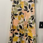 Rachel Zoe  linen leaf design dress size medium Photo 2