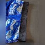 Versace  Italia 19v69 Royal Blue Printed Women’s Sports Bra Top Padded Sz M EUC Photo 6