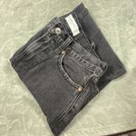 Abercrombie & Fitch  The Slouchy Jean Mid Rise Sz 0 Wide Leg Black Curve Love Photo 1