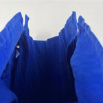 Tianello Plus TENCEL Taipei Blouse Button Front Garment Dyed Cobalt Blue 2X Photo 5