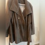 Calvin Klein Taupe Wool Blend Belted Coat Women’s XL/XXL (Size Tag Removed) Photo 1