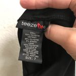 Teaze Me Y2K retro black strapless pull on high/low party prom mini dress 6* Photo 9