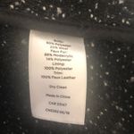 Talbots Open Wool Blend Tweed Sweater Vest M Detachable Collar Leather Accents Photo 7