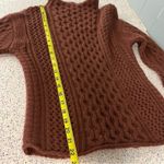 NakedCashmere Cable Knit Cashmere Chunky Knit Sweater Brown Women’s Size XS Photo 8