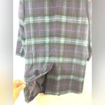INC  L Full Length Plaid Wool Blend Winter Coat Photo 2