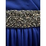 David's Bridal David’s Bridal Cobalt Blue Rhinestone Waist Bridesmaid Formal Dress 10 L W11092 Photo 5