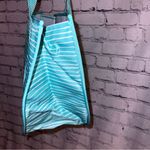 Thirty One Round Utility Tote in Miami Stripe Like‎ New Blue Photo 6