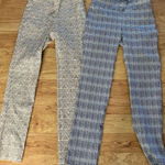 J. McLaughlin  size 4 Gingham Stretch Navy/White Check Straight Leg Pants Photo 0