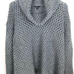 James Perse Open Knit Marina Cowl Neck Sweater Wool Alpaca Blend Grey Size 2 Photo 9