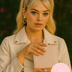 Juicy Couture Pink Wallet with Gold Heart Accent Not Your Babe Powder Blush Photo 0