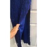 Tadashi Shoji  Dress Sz 12 Blue Floor Length Mother of Bride/Groom Bridesmaid EUC Photo 6