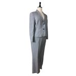 Kasper Women’s Pant Suit 2 Button Kate Classic Fit Notch Lapel Gray Plus Size 16 Photo 1